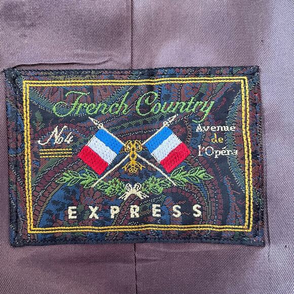 Vintage French Country Express Plaid Wool Pea Coat Womens MED Chores Barn Coat - Picture 9 of 10